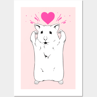 Cute Hamster Posters and Art